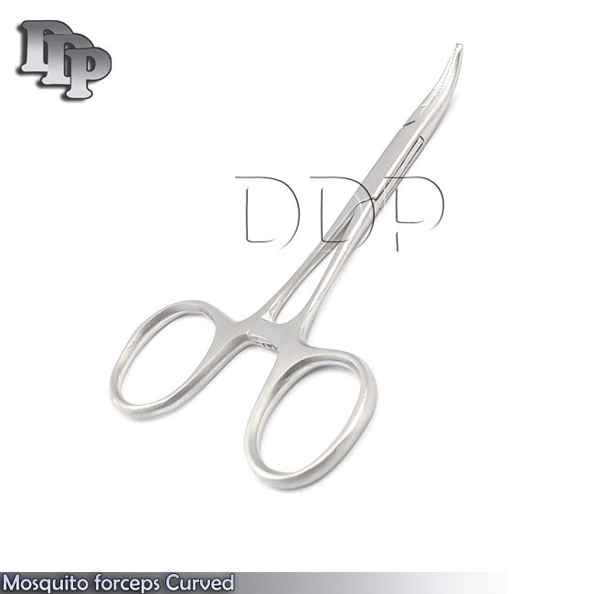 Mosquito Locking Hemostat Forceps 3.5" Curved Surgical Dental Instruments