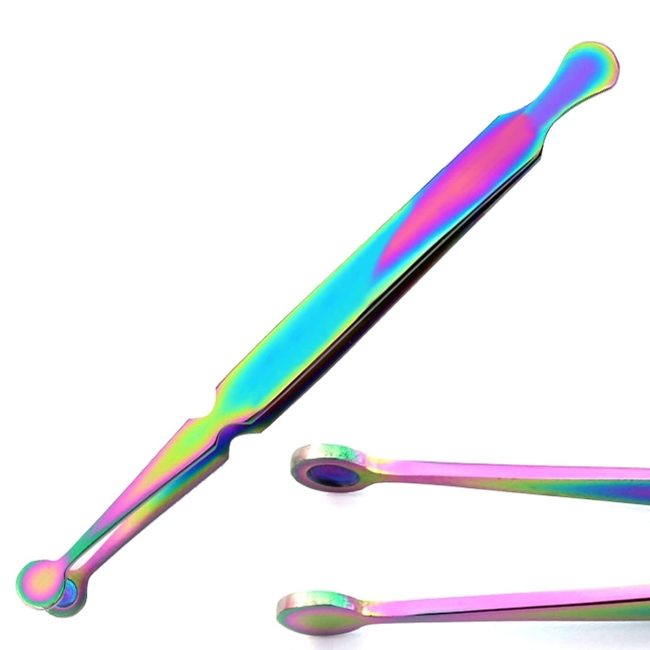 Multi Rainbow Color 4 1/2 Bead Ball Tweezers Ball Holder Piercing Captive  Tool