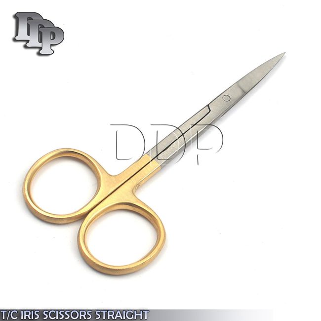 NEW Premium GERMAN TC Iris Scissors 4.5" Straight Surgical Dental Instruments