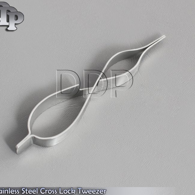 NEW Quality Tool Stainless Steel Cross Lock Tweezer Pliers Jewelry