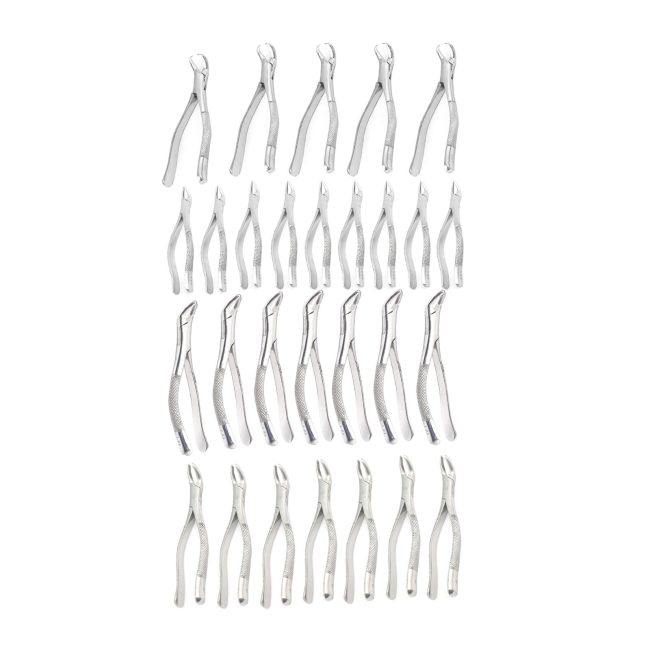 NEW STAINLESS STEEL 40 NEW EXTRACTING FORCEPS EXTRACTION DENTAL INSTRUMENTS