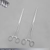 New 2pc Set 14" + 16" Straight Hemostat Forceps Locking Clamps Stainless Steel