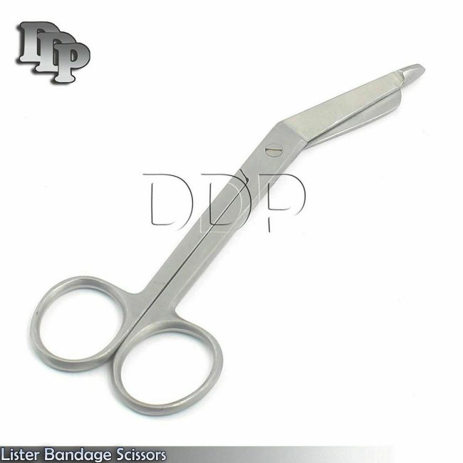 New 3 1/2" Stainless Steel Bandage Bent Craft Scissors - Surgical & First Aid