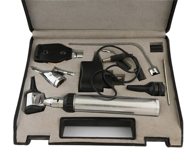 Ophthalmoscope &Otoscope Medical ENT Diagnostic Set W/ Chargeable Battery NT-955