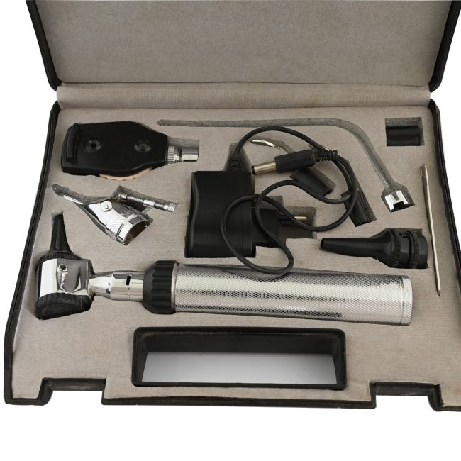 Ophthalmoscope &Otoscope Medical ENT Diagnostic Set W/ Chargeable Battery NT-955