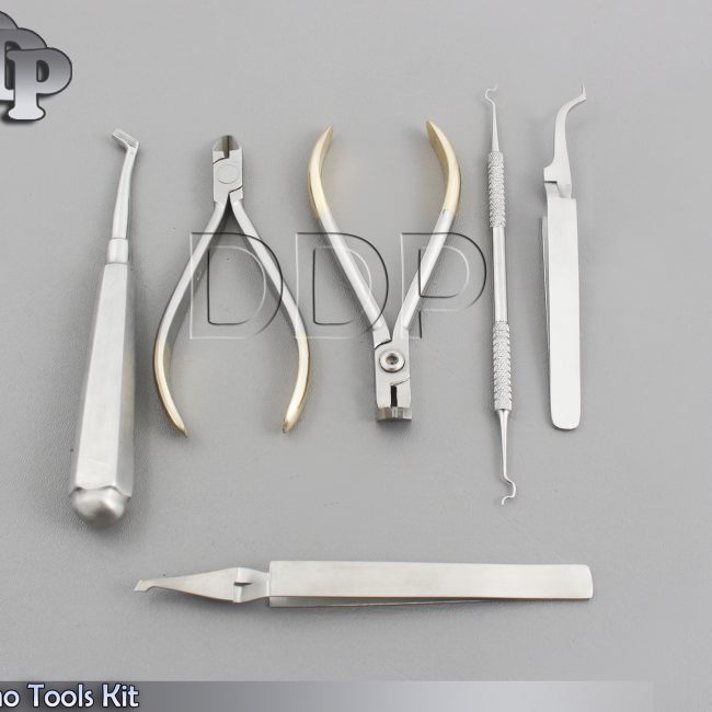 Ortho Tools Kit Hard wire Cutter+Distal end Band Pusher Ligating Bracket DN-2107