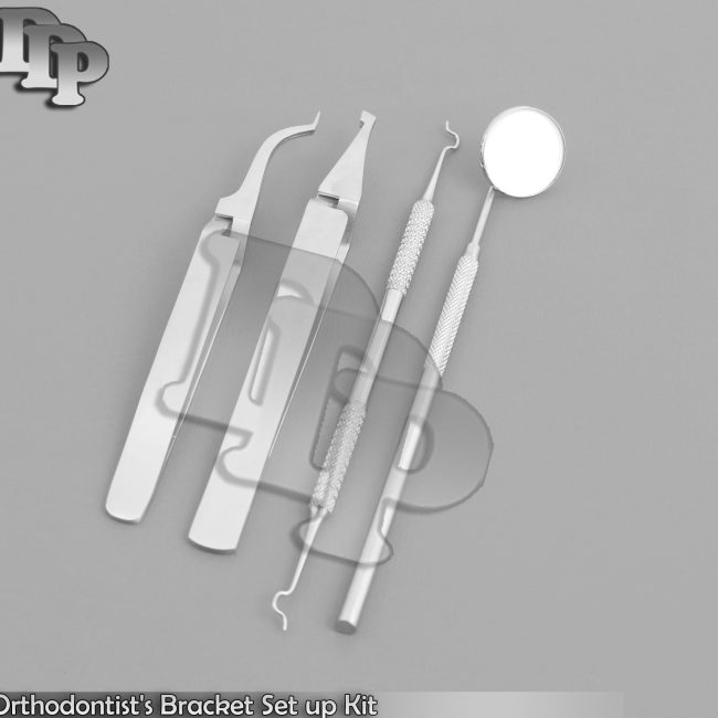 Orthodontist's Bracket Set up Kit Bracket Placing Tweezers,Ligature DN-2008