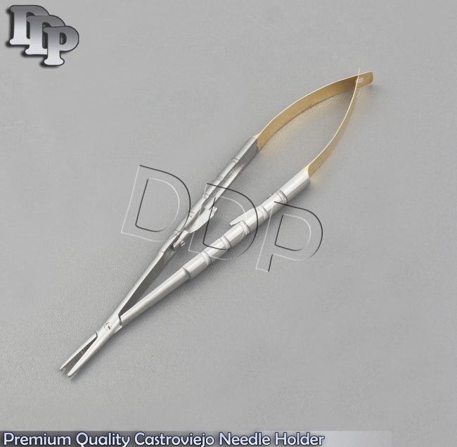 PREMIUM CASTROVIEJO MICRO LOCK SURGERY SURGICAL NEEDLE HOLDER 7" INSTRUMENTS
