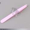 Pink Professional Beauty Eyebrows Sharp Pointed Eyelashes Extensions Tweezers