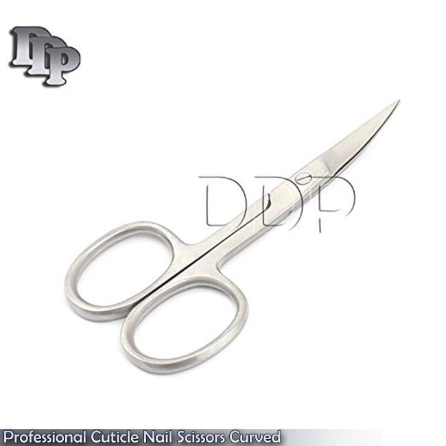 Professional Cuticle Manicure Pedicure Nails Curved Scissor 3.5" New