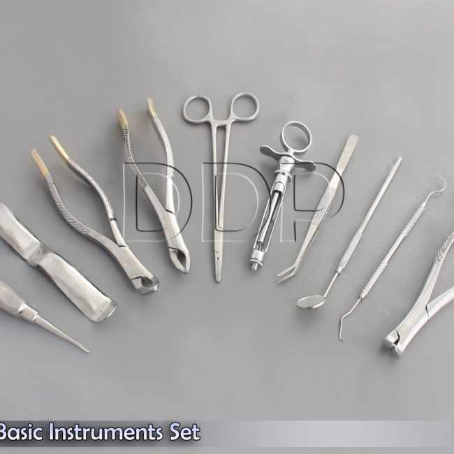 SET OF 10 PCS ORAL DENTAL EXTRACTION KIT+EXTRACTING FORCEPS#150+151+44, EX-326