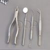 SET OF 4 PCS ORAL DENTAL SURGERY EXTRACTION KIT WITH EXTRACTING FORCEPS #3