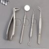 SET OF 4 PCS ORAL DENTAL SURGERY EXTRACTION KIT WITH EXTRACTING FORCEPS #74N