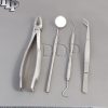 SET OF 4 PCS ORAL DENTAL SURGERY EXTRACTION KIT WITH EXTRACTING FORCEPS #MD2