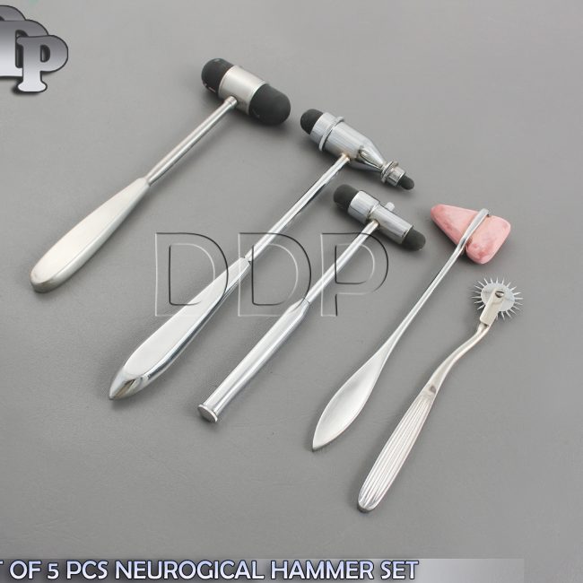 SET OF 5 PCS NEUROGICAL HAMMER SET SURGICAL DIAGNOSTIC INSTRUMENTS DS-852