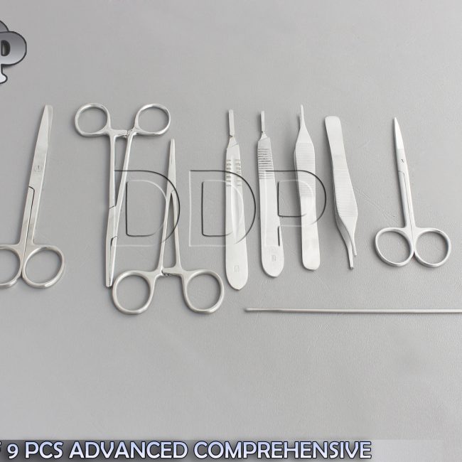 SET OF 9 PCS ADVANCED BASIC PHYSIOLOGY KIT SURGICAL INSTRU DS-727