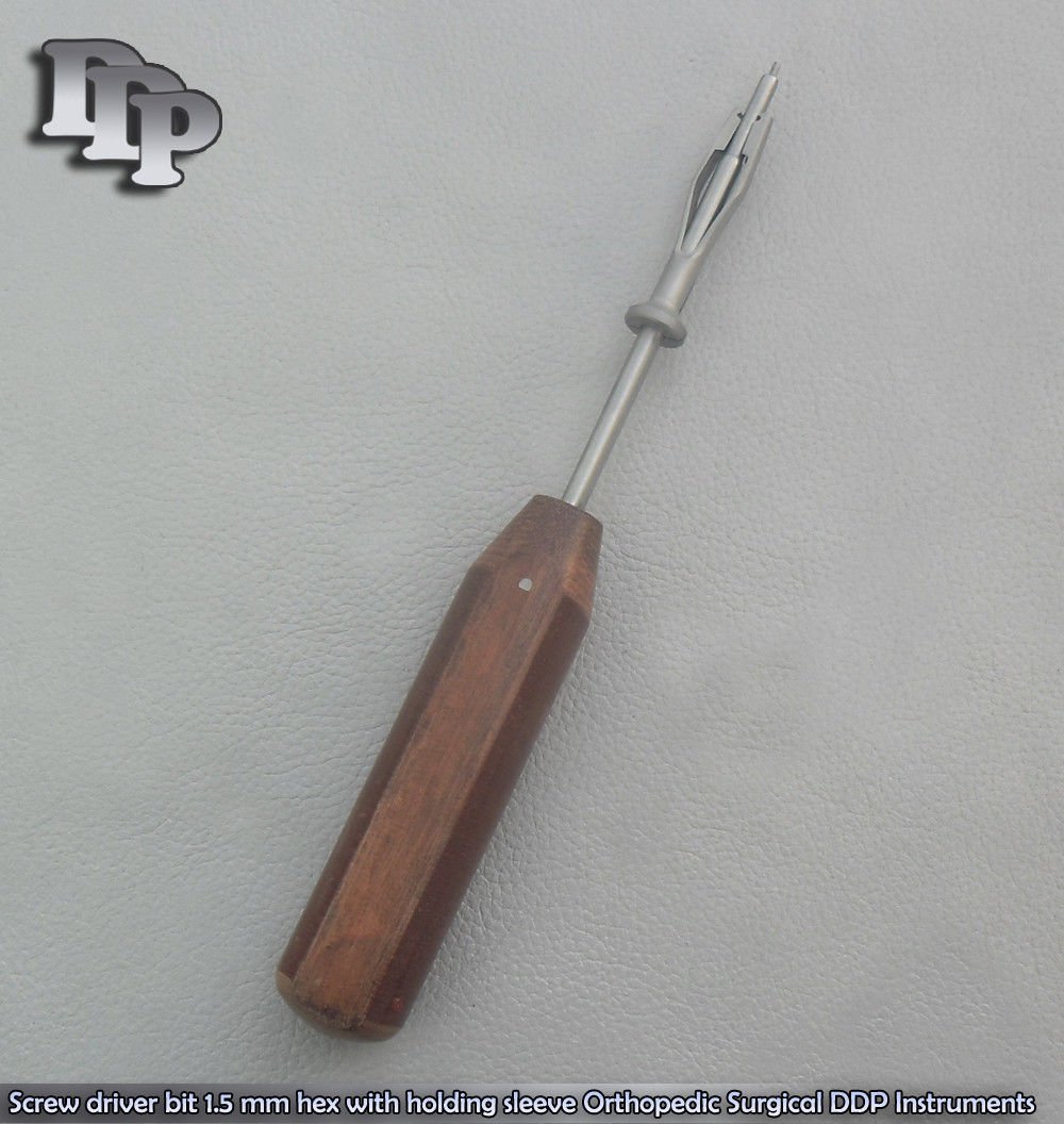Screw driver bit 1.5mm with holding sleeve Orthopedic Surgical Instruments - Image 3