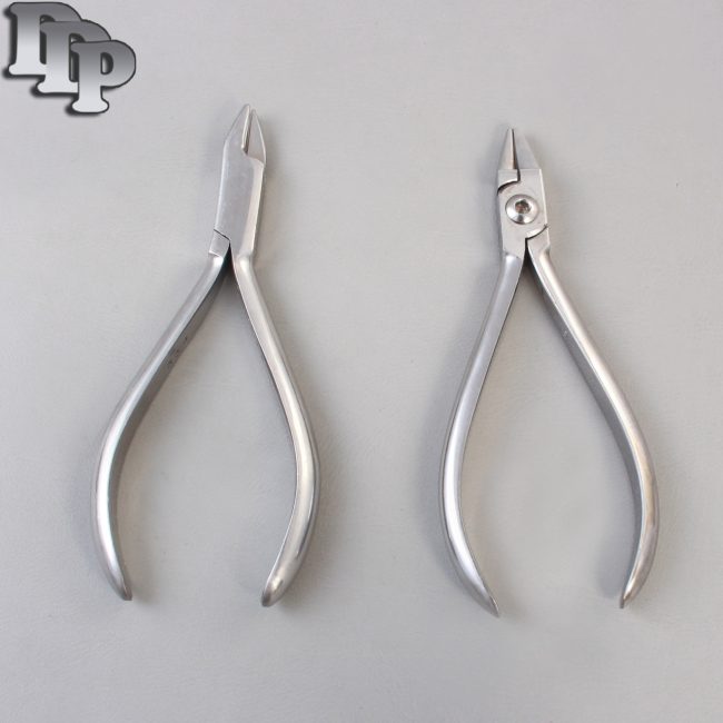 Set of 2 Bird Beak Plier & Aderer 3 Jaw Plier Orthodontic Instruments Set