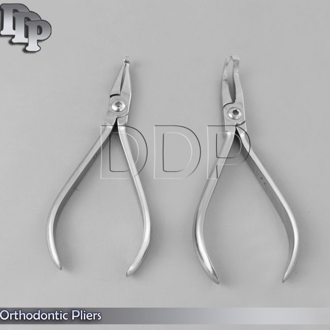 Set of 2 Bracket Remover Plier Angled & How Plier Straight Orthodontic Set