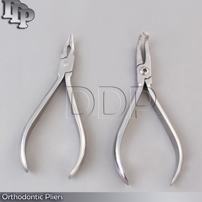 Set of 2 Bracket Remover Plier Angled & Weingart Plier Orthodontic Set