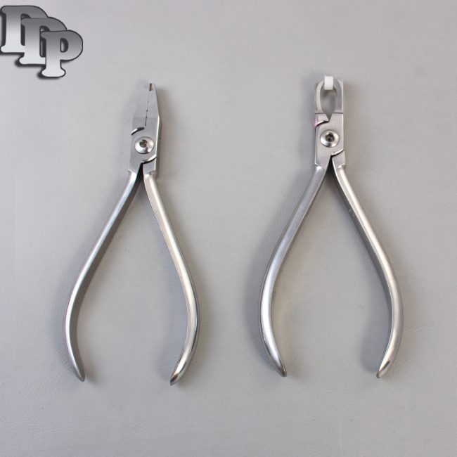 Set of 2 Jarabak Light Wire Plier & Posterior Band Removing Plier Dental