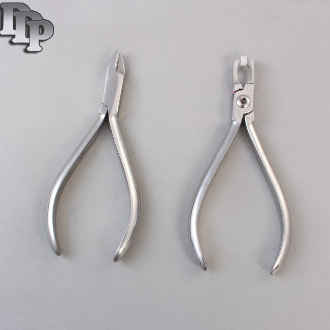 Set of 2 Posterior Band Removing Plier & 3 Prong Plier Orthodontic Set