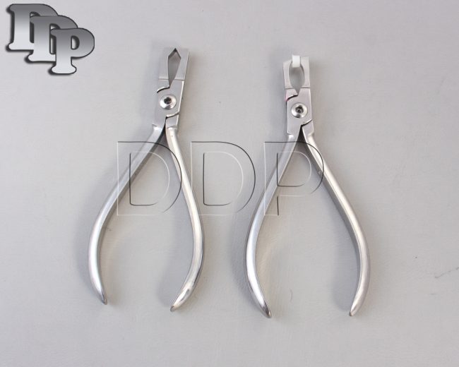 Set of 2 Posterior Band Removing Plier & Bracket Remover Plier Straight Dental