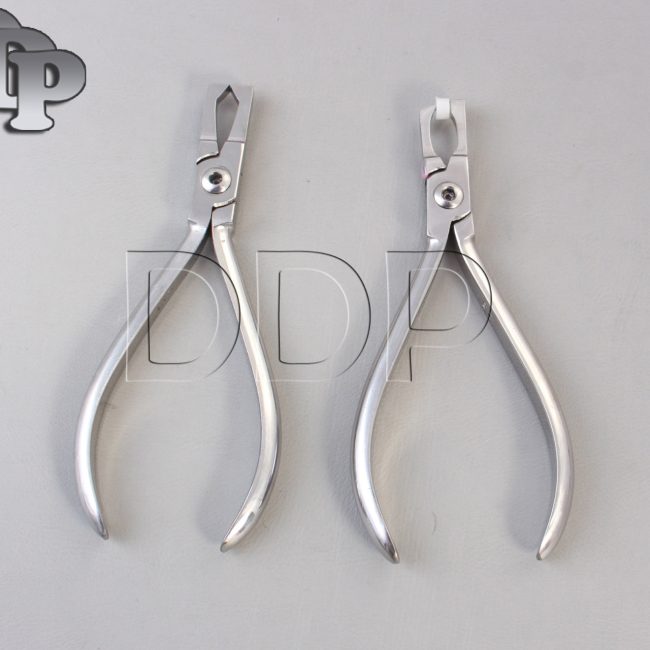Set of 2 Posterior Band Removing Plier & Bracket Remover Plier Straight Dental