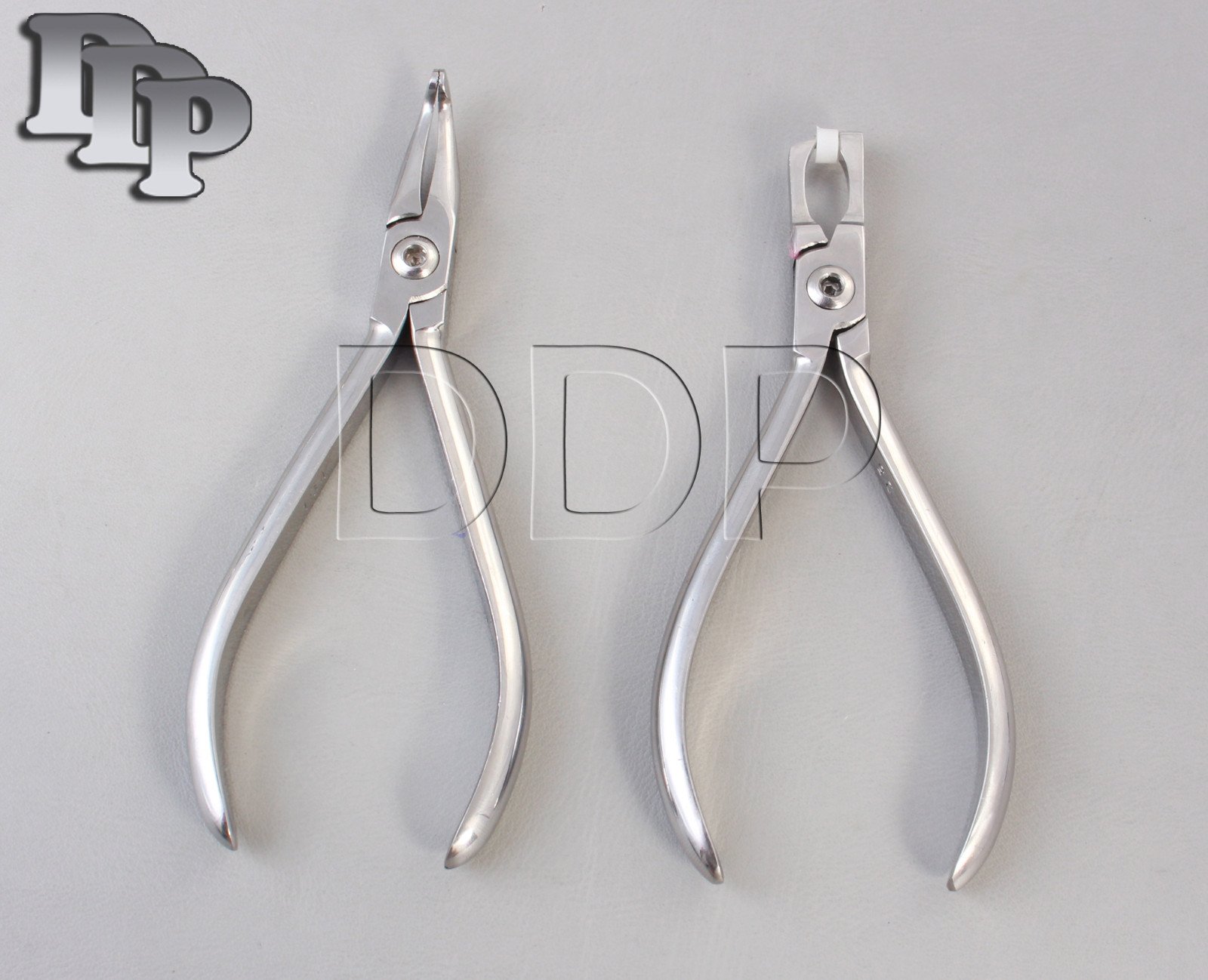 Set of 2 Posterior Band Removing Plier & How Plier Curved Orthodontic Dental