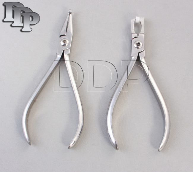 Set of 2 Posterior Band Removing Plier & How Plier Straight Orthodontic Set