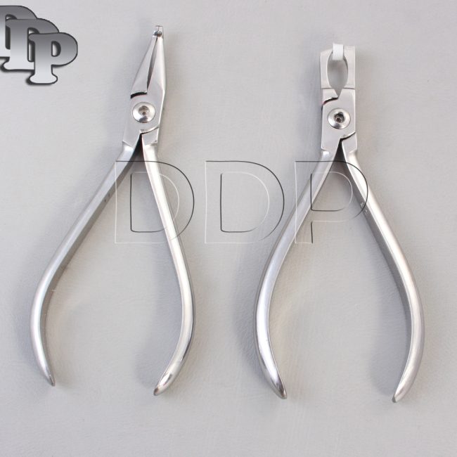 Set of 2 Posterior Band Removing Plier & How Plier Straight Orthodontic Set