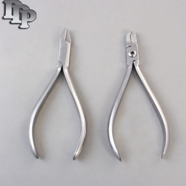 Set of 2 Primary Crown Crimping Plier & Aderer 3 Jaw Plier Orthodontic Set