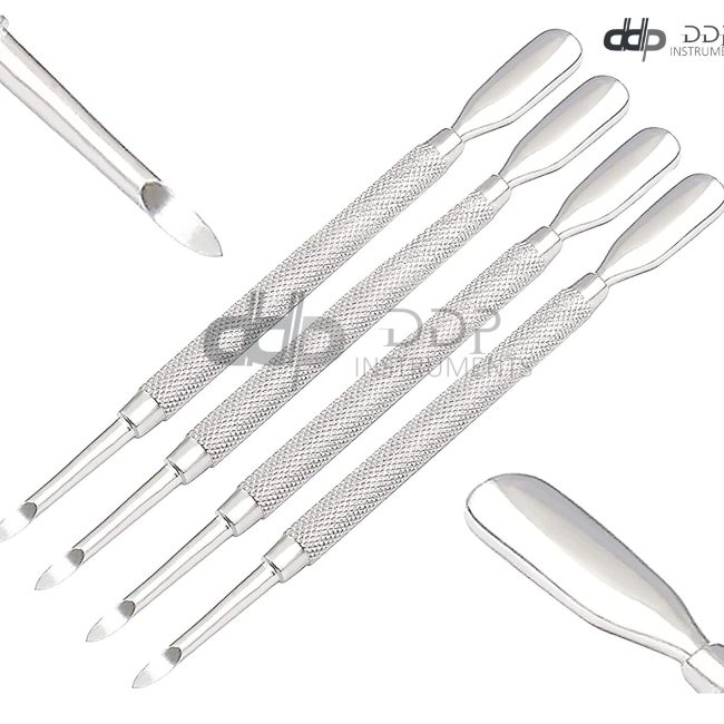 Stainless Steel Nail Art Manicure Cuticle Spoon 'Pusher Remover Tool Set 4 Pcs