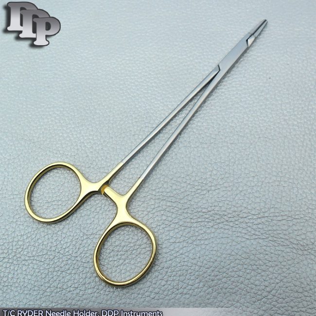 T/C RYDER Needle Holder 5.50" Tungsten Carbide Inserts SURGICAL DENTAL INSTRU