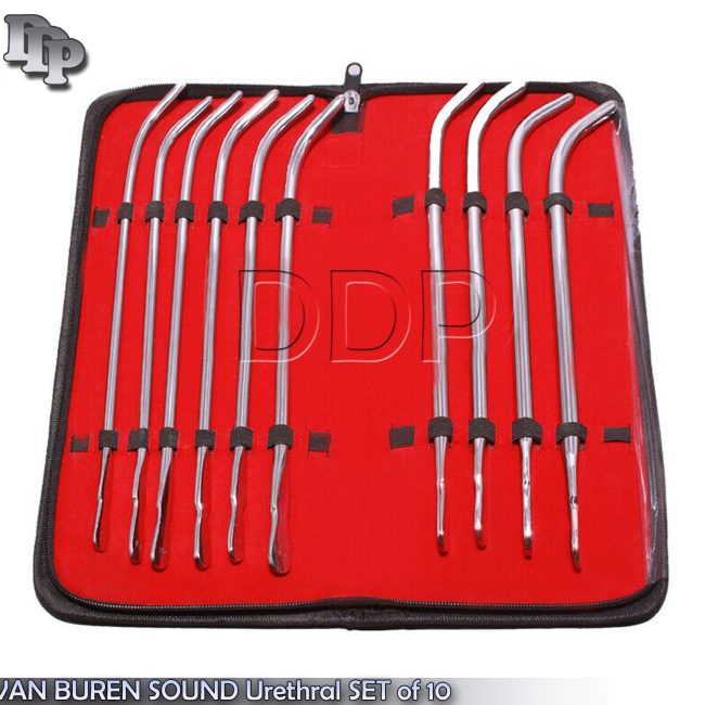 VAN BUREN SOUND SET of 10 Pcs Surgical Instruments