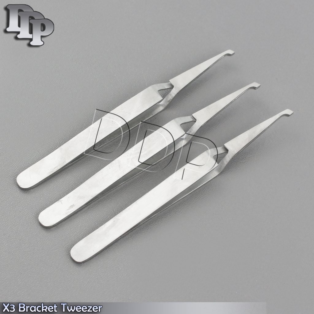 X3 Bracket Removing Placing Tweezer Reverse Action Ortho Self Closing Forcep New
