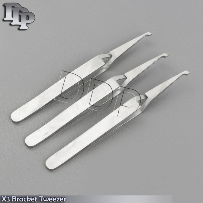 X3 Bracket Removing Placing Tweezer Reverse Action Ortho Self Closing Forcep New