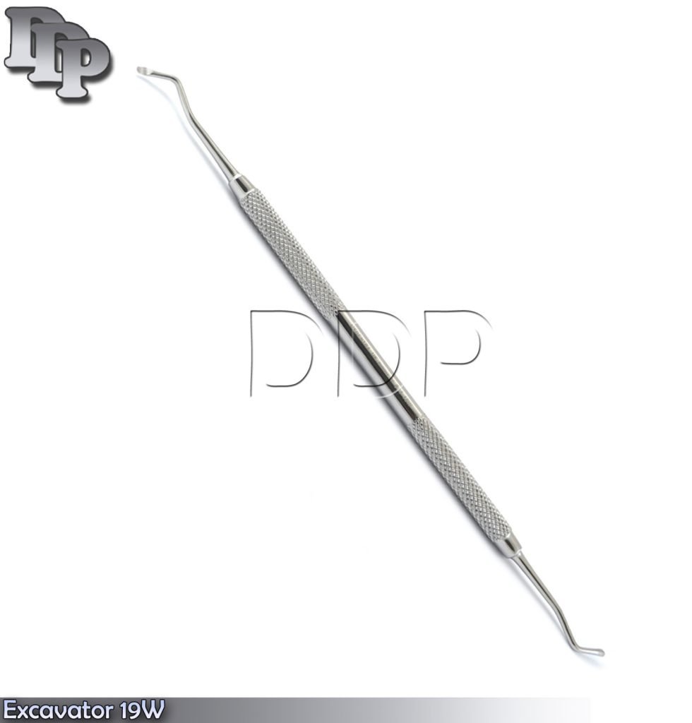 X5 Dental Spoon Excavators 19W 2mm Ortho Restorative Composite Cavity Curettes