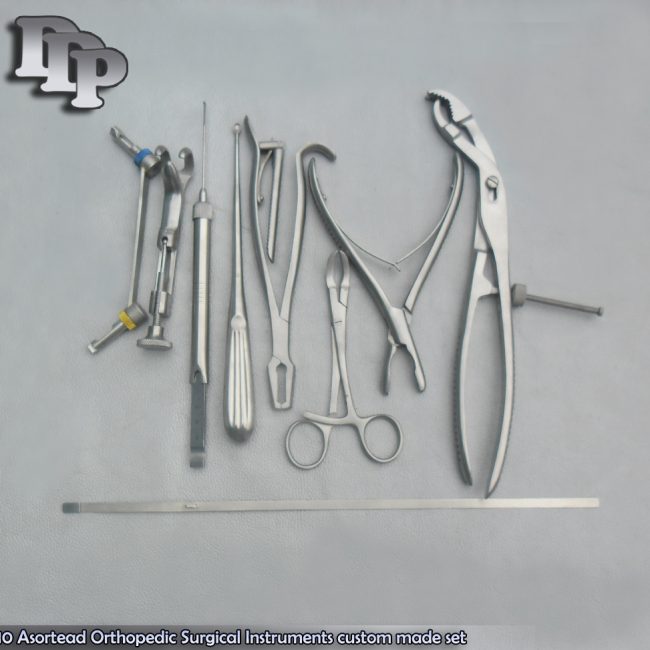 10 Asortead Orthopedic Surgical Instruments custom made set