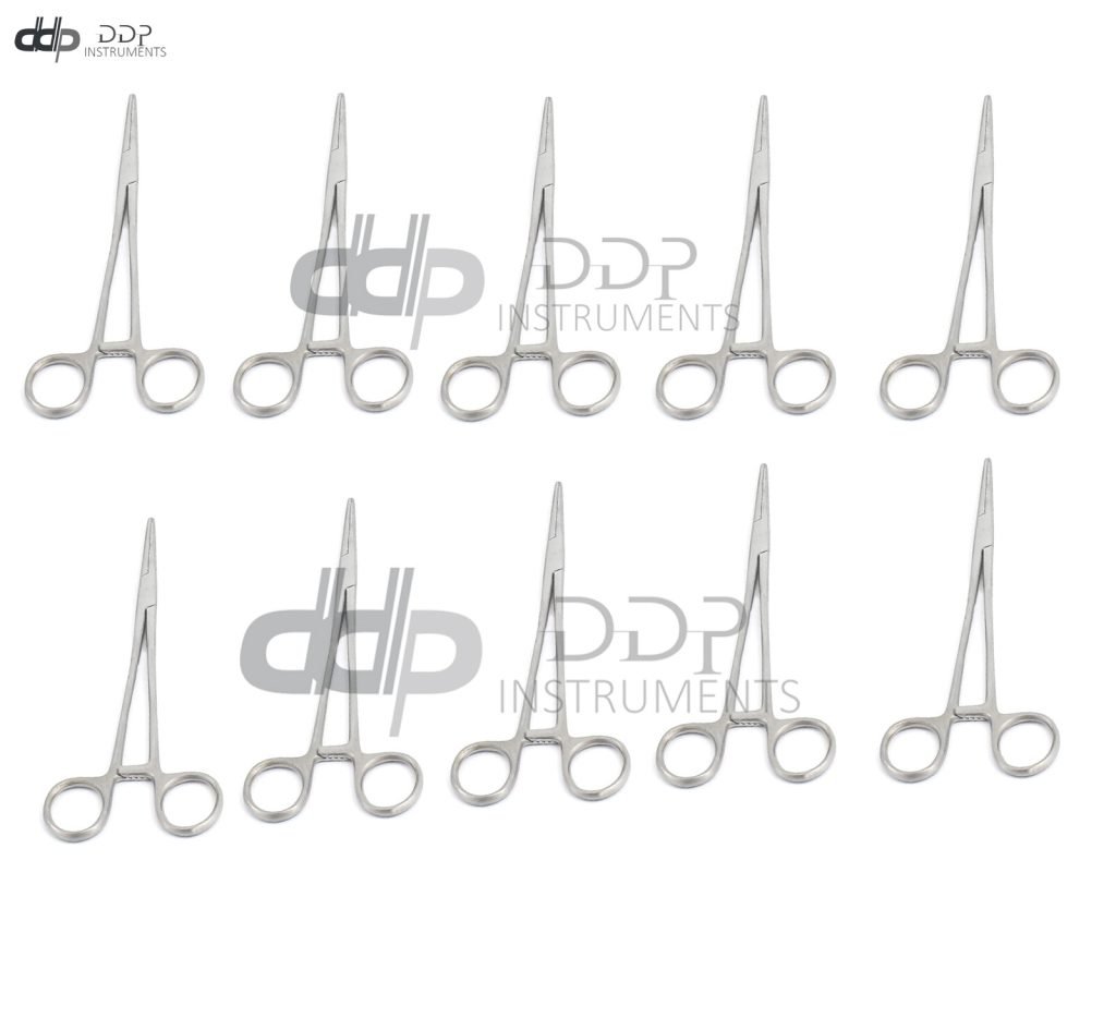 10 KELLY LOCKING HEMOSTAT FORCEPS 5.5" STRAIGHT SURGICAL