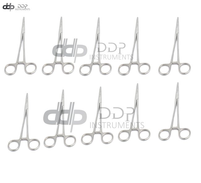 10 KELLY LOCKING HEMOSTAT FORCEPS 5.5" STRAIGHT SURGICAL