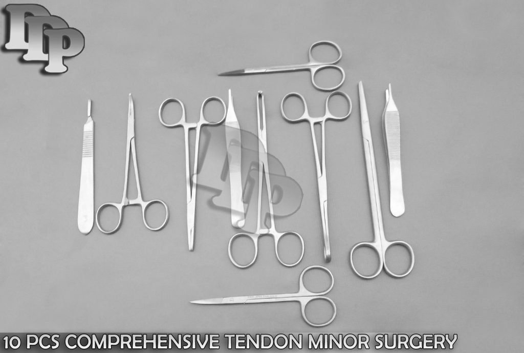 10 PCS TENDON MINOR SURGERY REPAIR SET KIT SURGICAL INSTRUMENTS DS-743