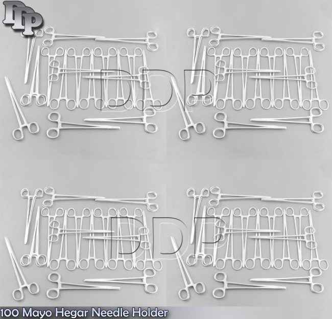 100 Mayo Hegar Needle Holder 6" Surgical Instruments