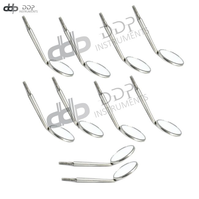10Pcs Dental Mouth Mirror Heads Cone Socket Stainless Steel Mouth Mirror Head