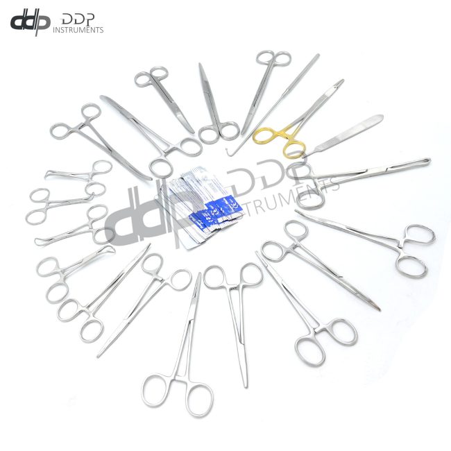 141 PCS CANINE+FELINE SPAY PACK VETERINARY SURGICAL INSTRUMENTS