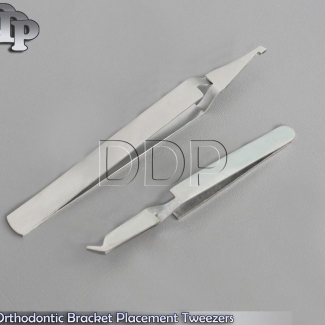 2 Orthodontic Bracket Placement Tweezers Dental Forceps