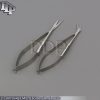 2 PREMIUM O.R GRADE CASTROVIEJO MICRO OPHTHALMIC SCISSORS 4.5" ANGLED+CURVED