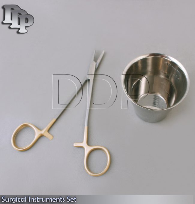 2 Pcs Stainless Steel Surgical Instruments Set, DS-649