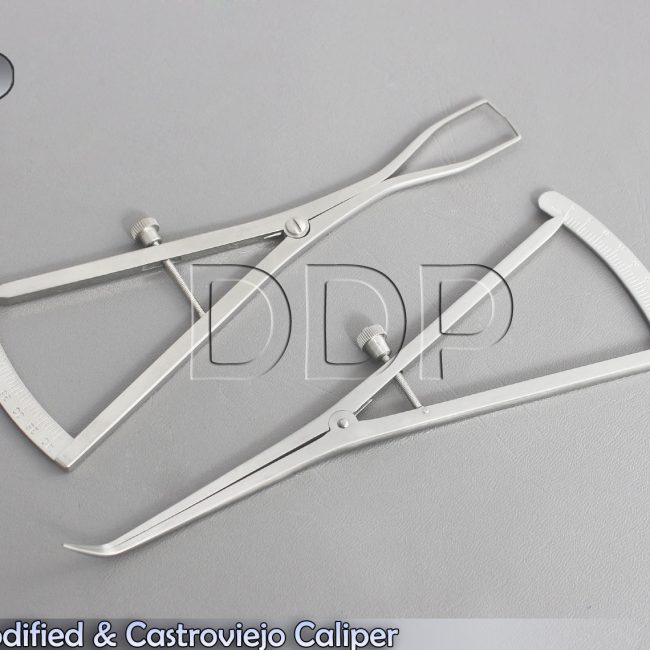 2 Pcs. Weiss Modified & Castroviejo Caliper 0-40mm Size 175mm Dental