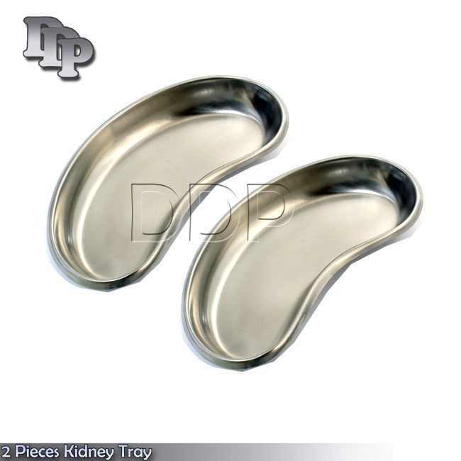 2 Pieces Of  Kidney Tray 10" Surgical Veterinay Holloware Instruments